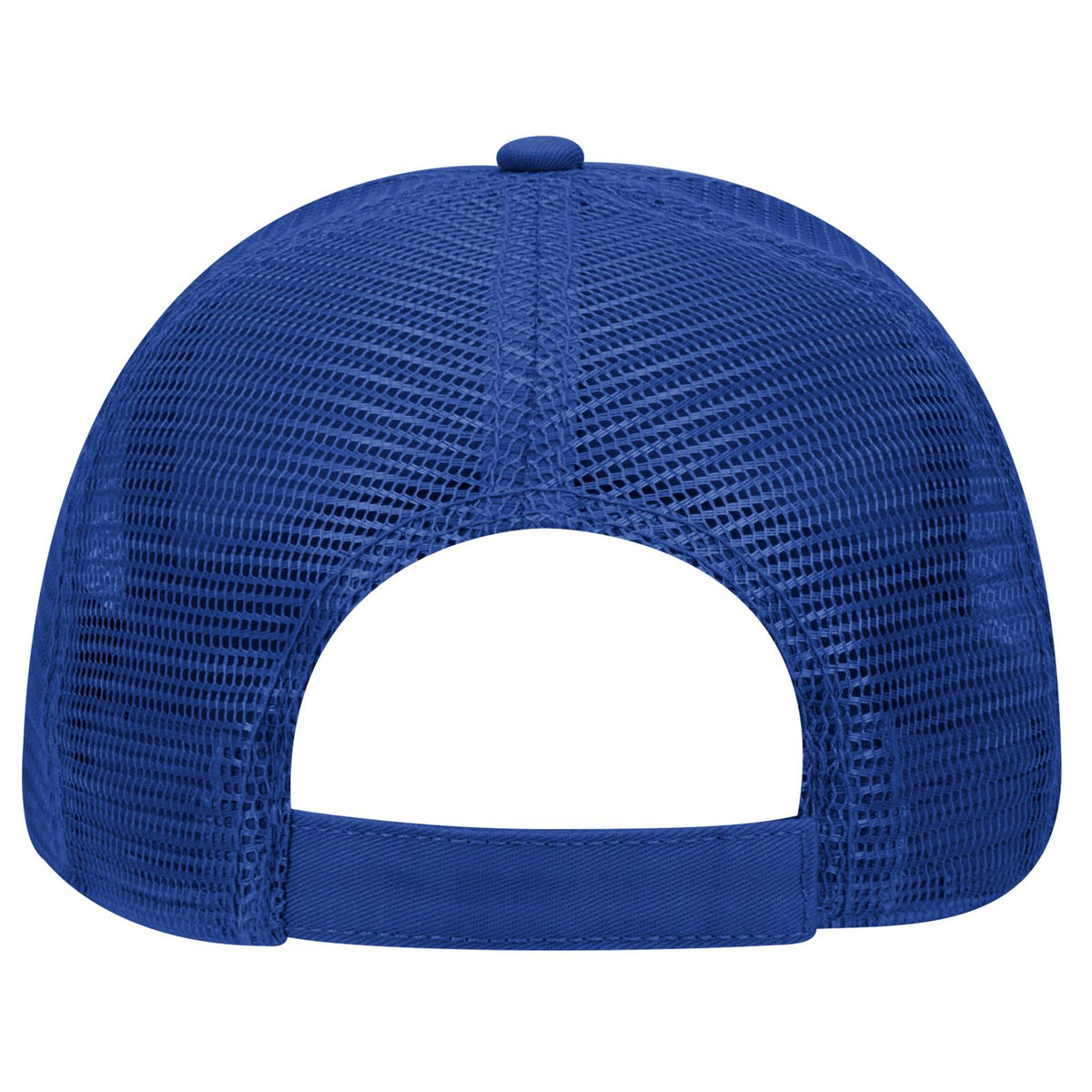 Rear View of 001 - Royal OTTO CAP 6 Panel Low Profile Mesh Back Trucker Hat