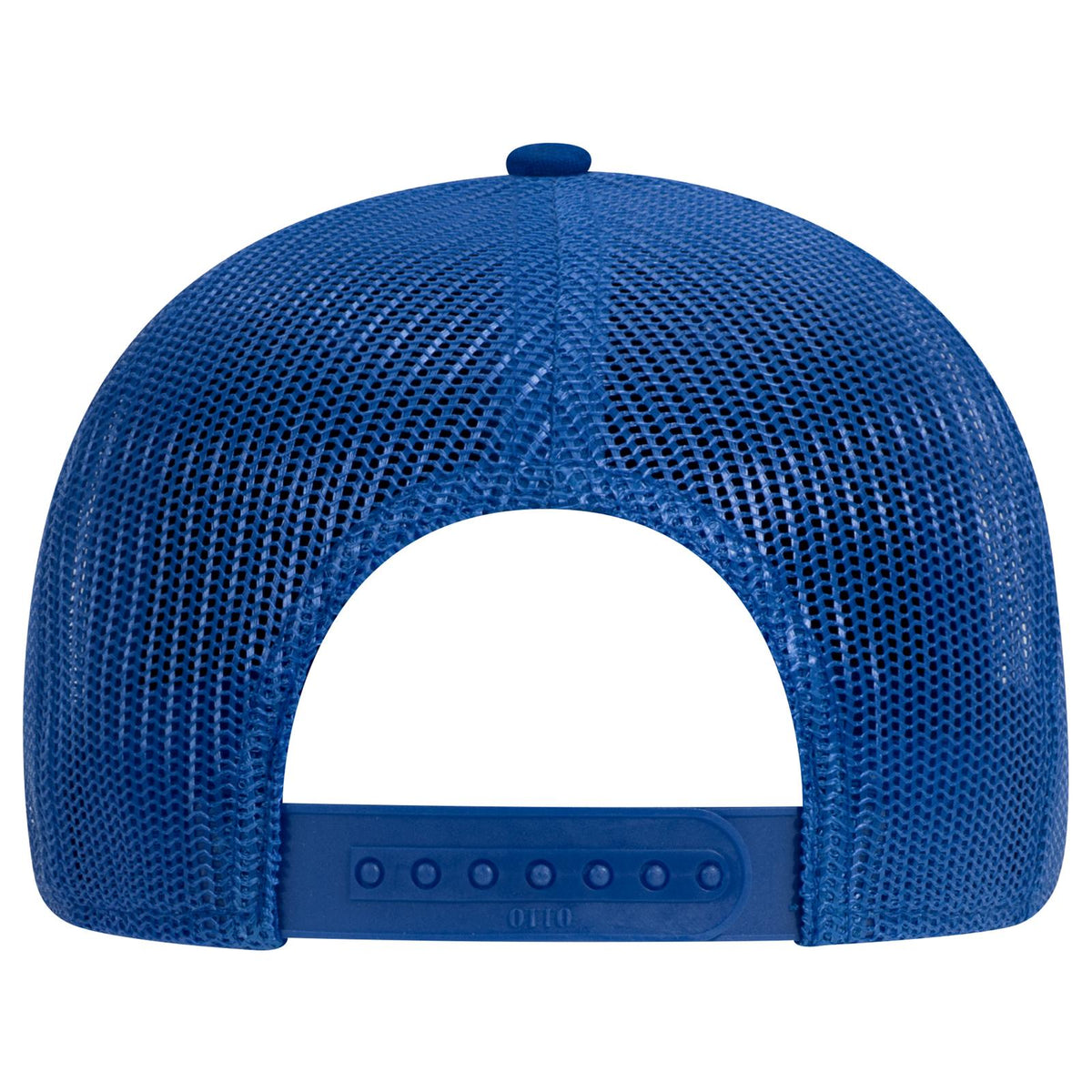 Rear View of 001 - Royal OTTO CAP 6 Panel Low Profile Mesh Back Trucker Hat