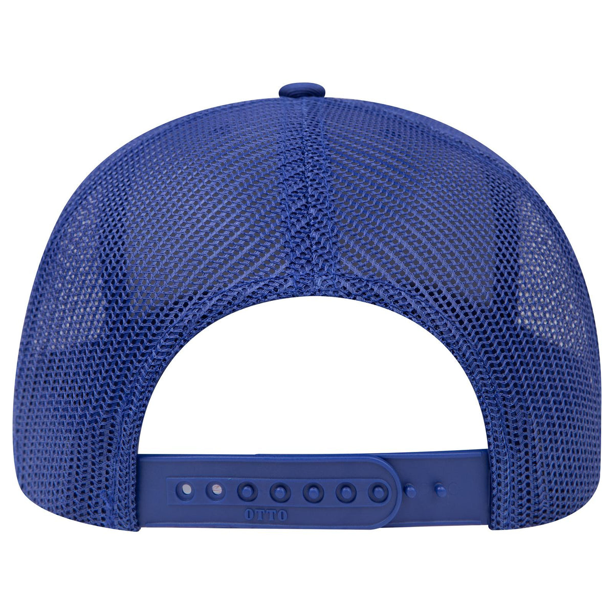 Rear View of 001 - Royal OTTO CAP 6 Panel Mid Profile Mesh Back Trucker Hat