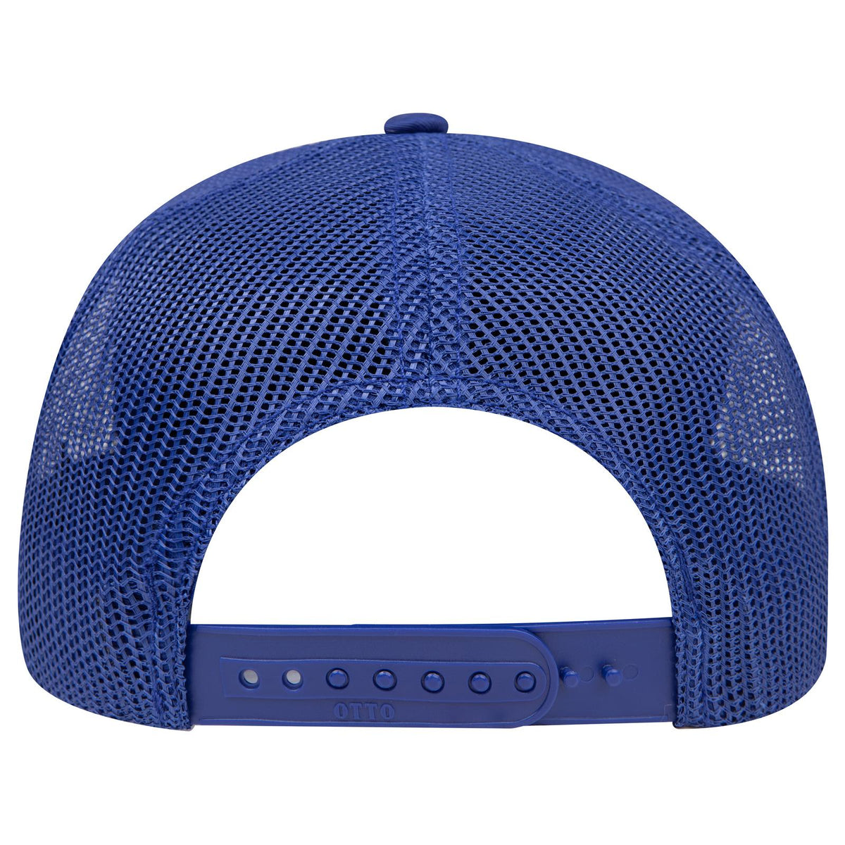 Rear View of 001 - Royal OTTO CAP 6 Panel Mid Profile Mesh Back Trucker Hat