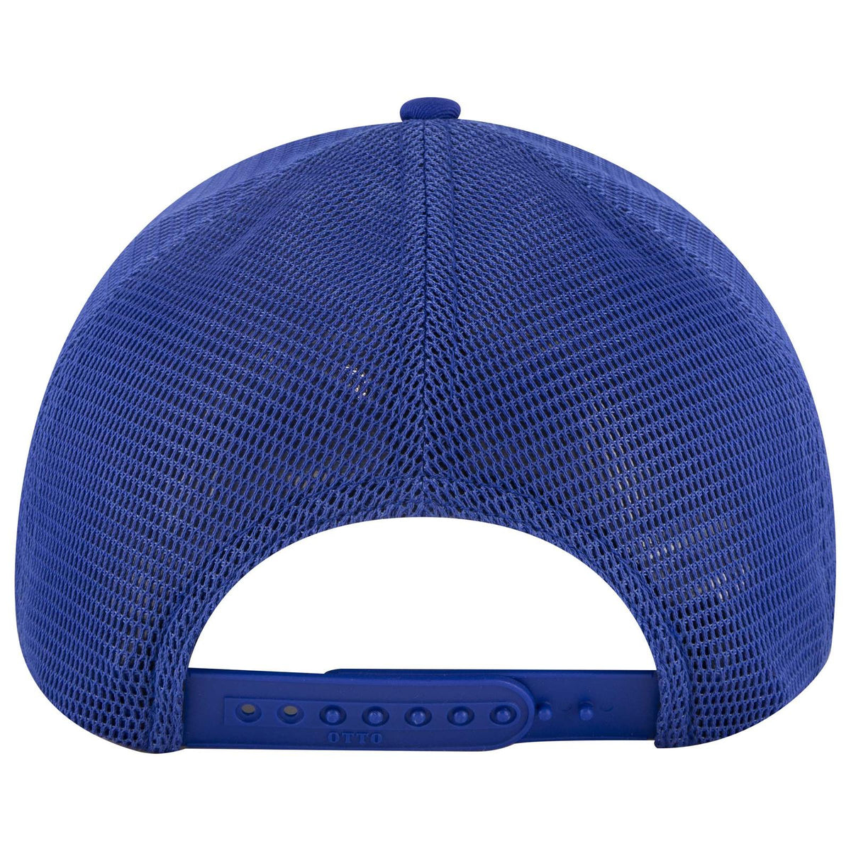 Rear View of 001 - Royal OTTO CAP "OTTO COMFY FIT" 6 Panel Low Profile Mesh Back Trucker Hat