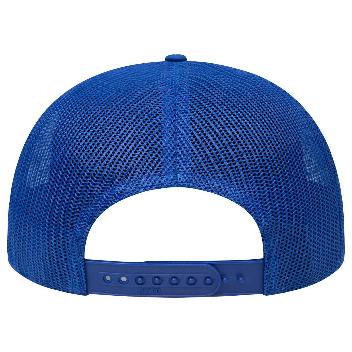 Rear View of 001 - Royal OTTO CAP "OTTO SNAP" 6 Panel Pro Style Mesh Back Trucker Snapback Hat