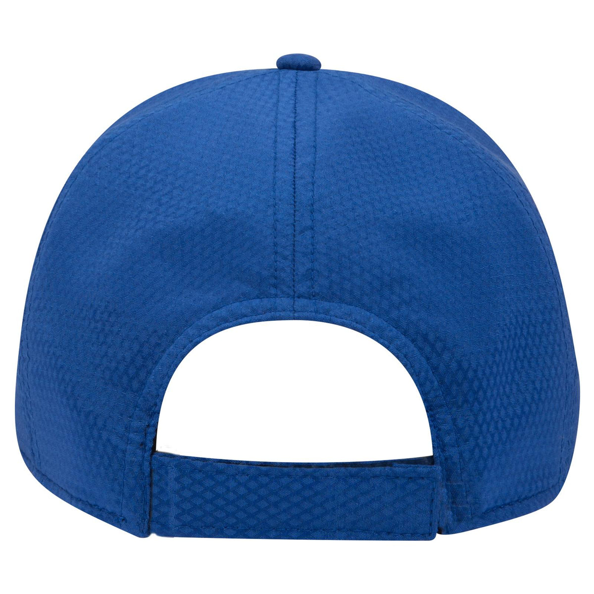 Rear View of 001 - Royal OTTO CAP UPF 50+ 6 Panel Low Profile Baseball Cap