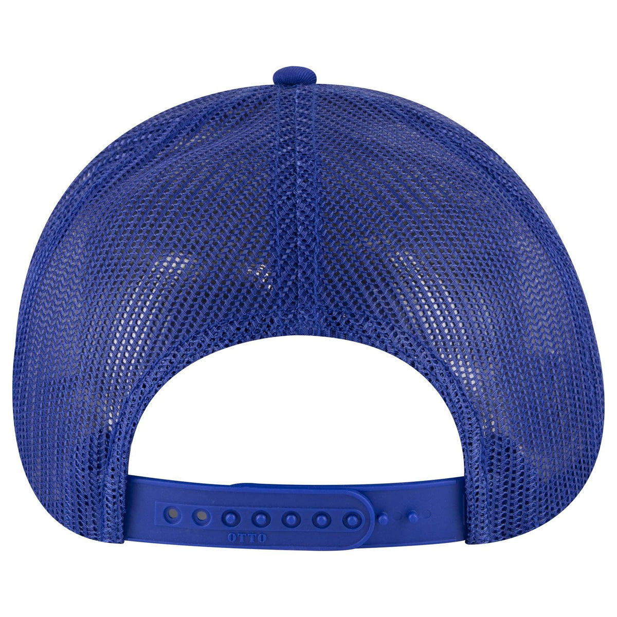 Rear View of 001A - Royal OTTO CAP 6 Panel Low Profile Mesh Back Trucker Hat
