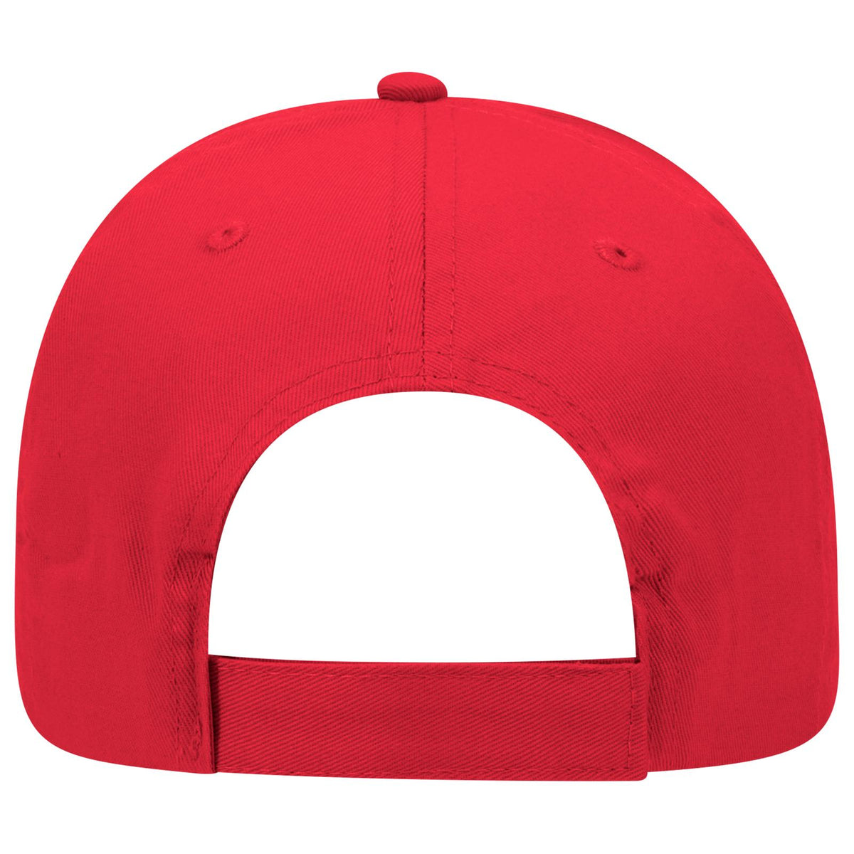 Rear View of 002 - Red OTTO CAP 5 Panel Low Profile Baseball Cap