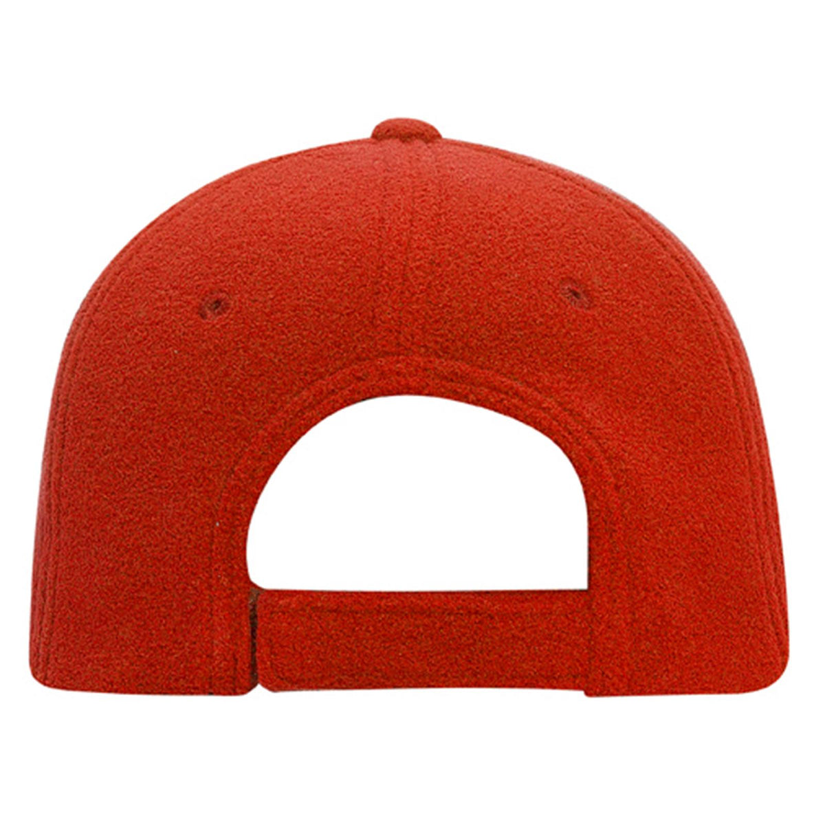 Rear View of 002 - Red OTTO CAP 6 Panel Low Profile Baseball Cap