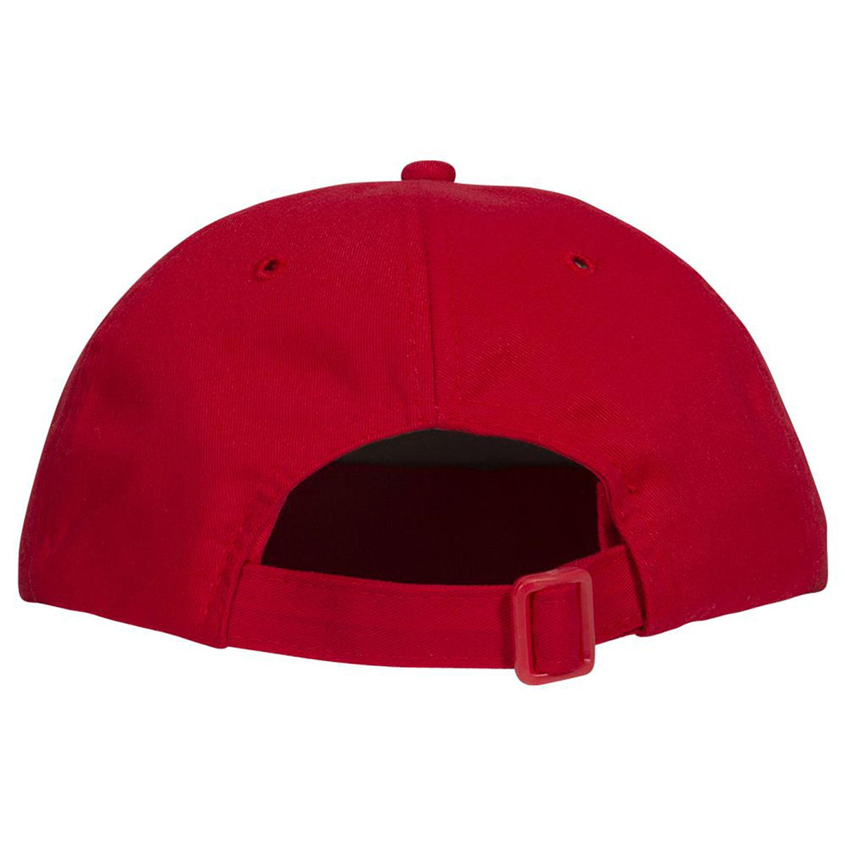 Rear View of 002 - Red OTTO CAP 6 Panel Low Profile Baseball Cap
