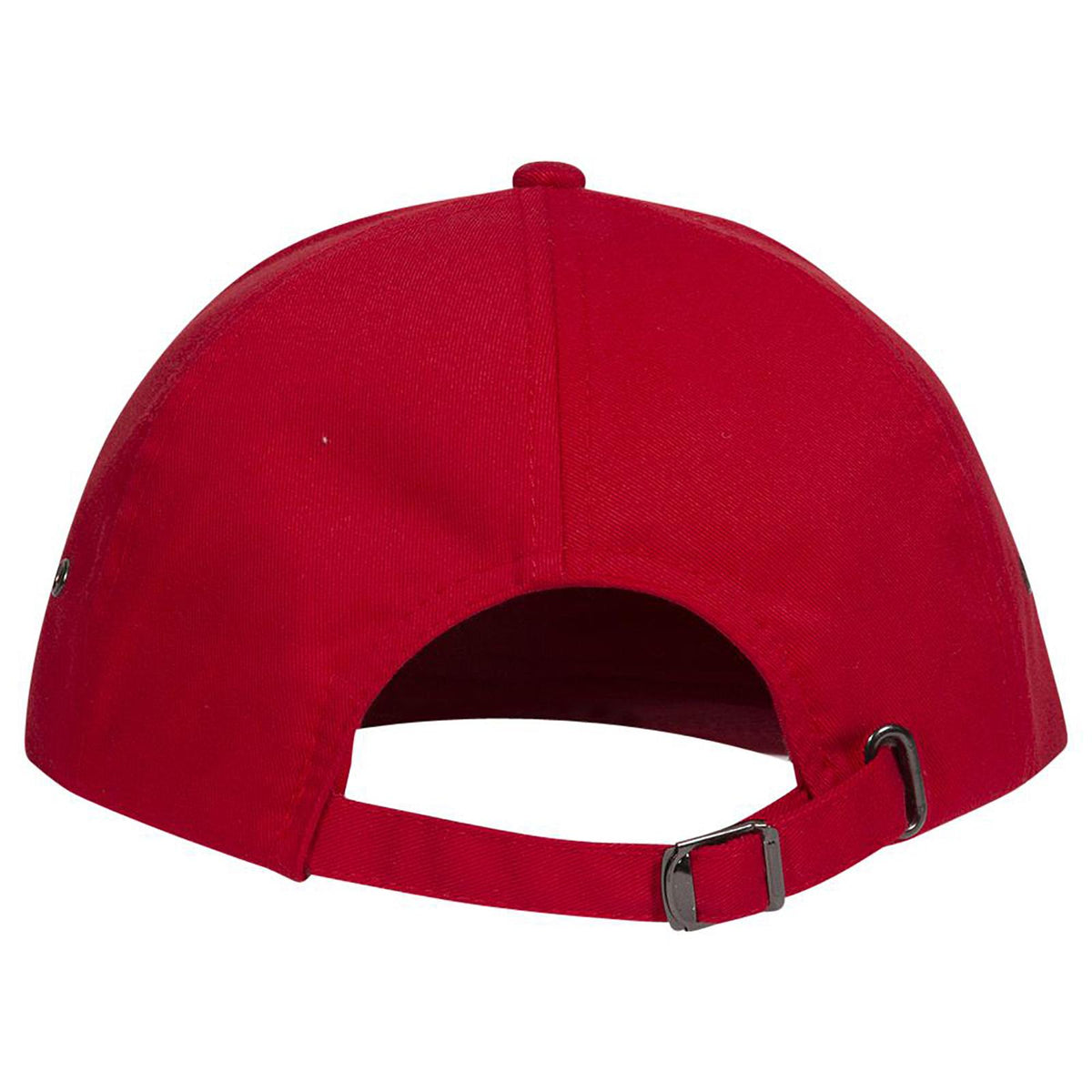 Rear View of 002 - Red OTTO CAP 6 Panel Low Profile Baseball Cap