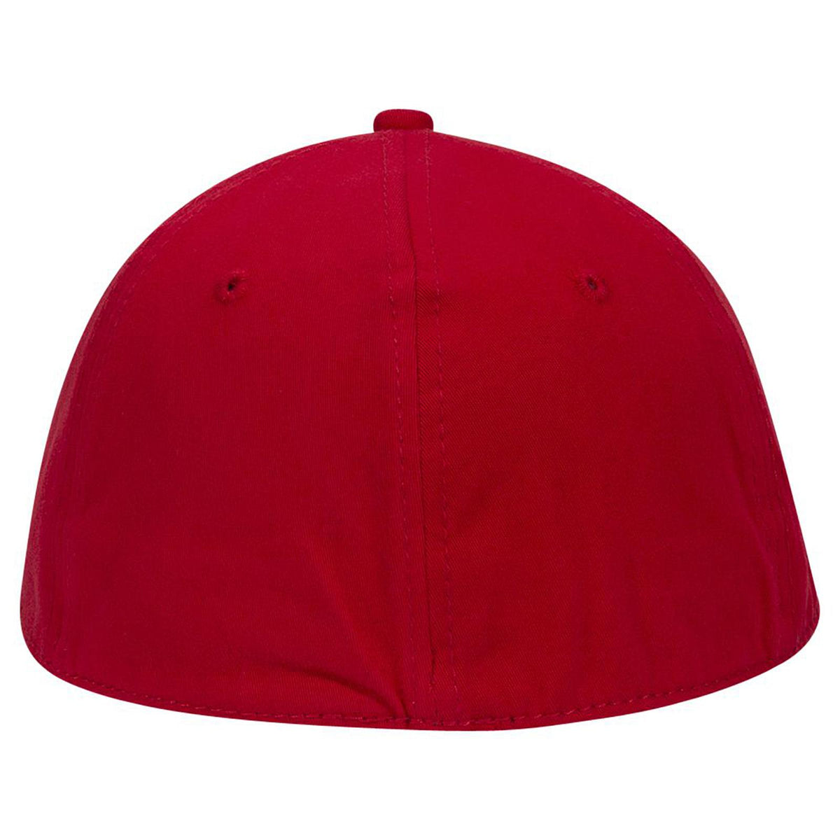 Rear View of 002 - Red OTTO CAP "OTTO A-FLEX" Fitted 6 Panel Low Profile Baseball Cap