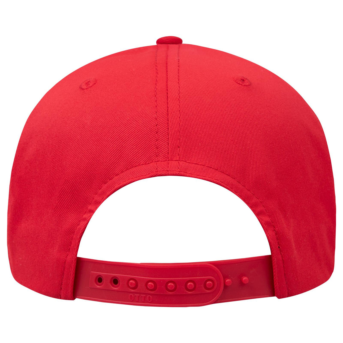 Rear View of 002 - Red OTTO CAP "OTTO COMFY FIT" 6 Panel Low Profile Baseball Cap