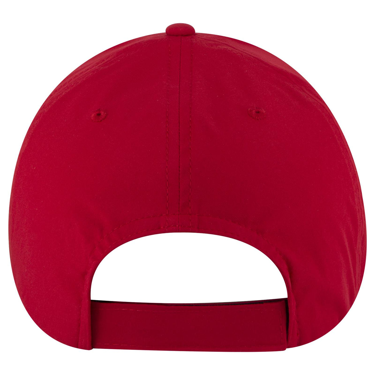 Rear View of 002 - Red OTTO CAP "OTTO COMFY FIT" 6 Panel Low Profile Baseball Cap