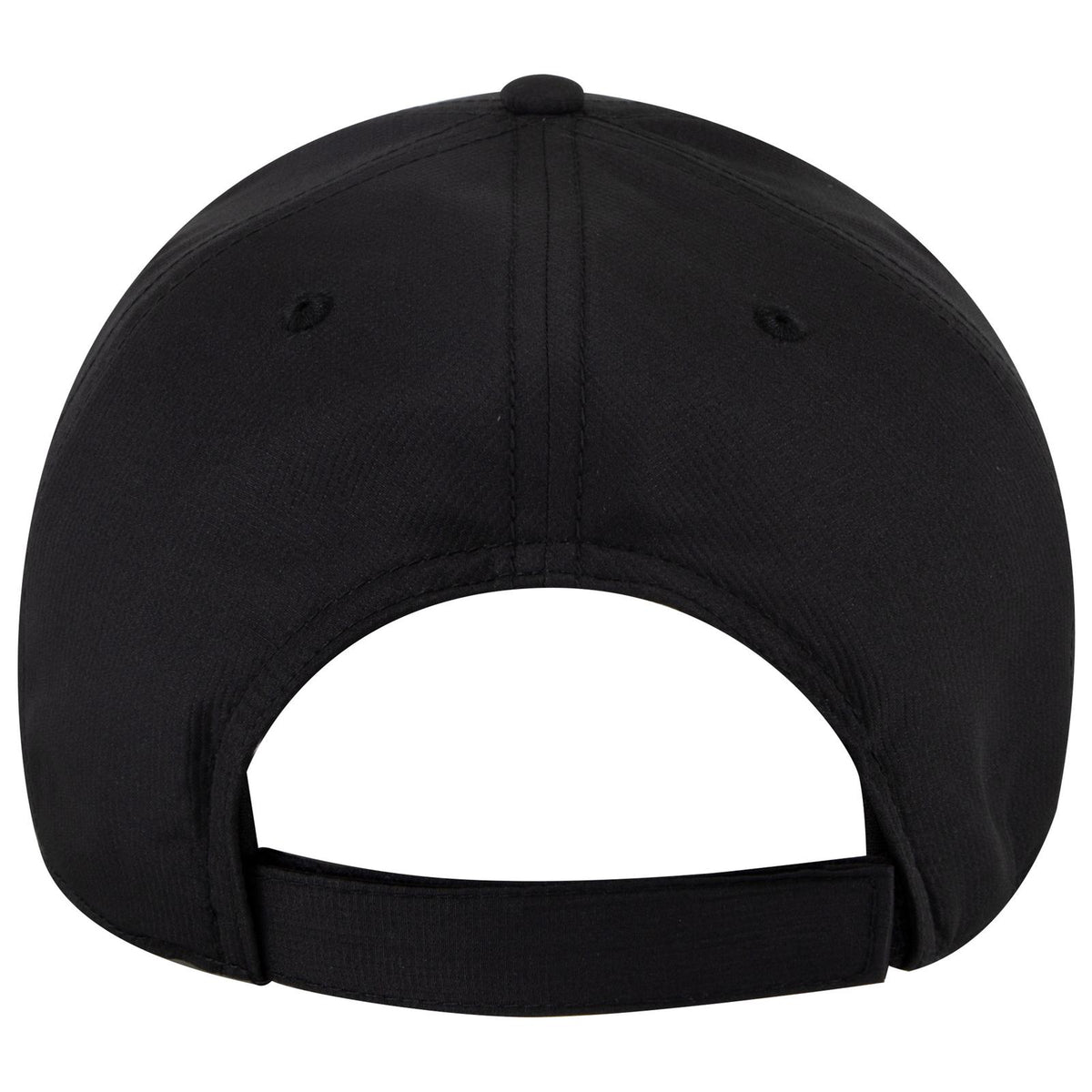 Rear View of 003 - Black OTTO CAP 6 Panel Low Profile Baseball Cap