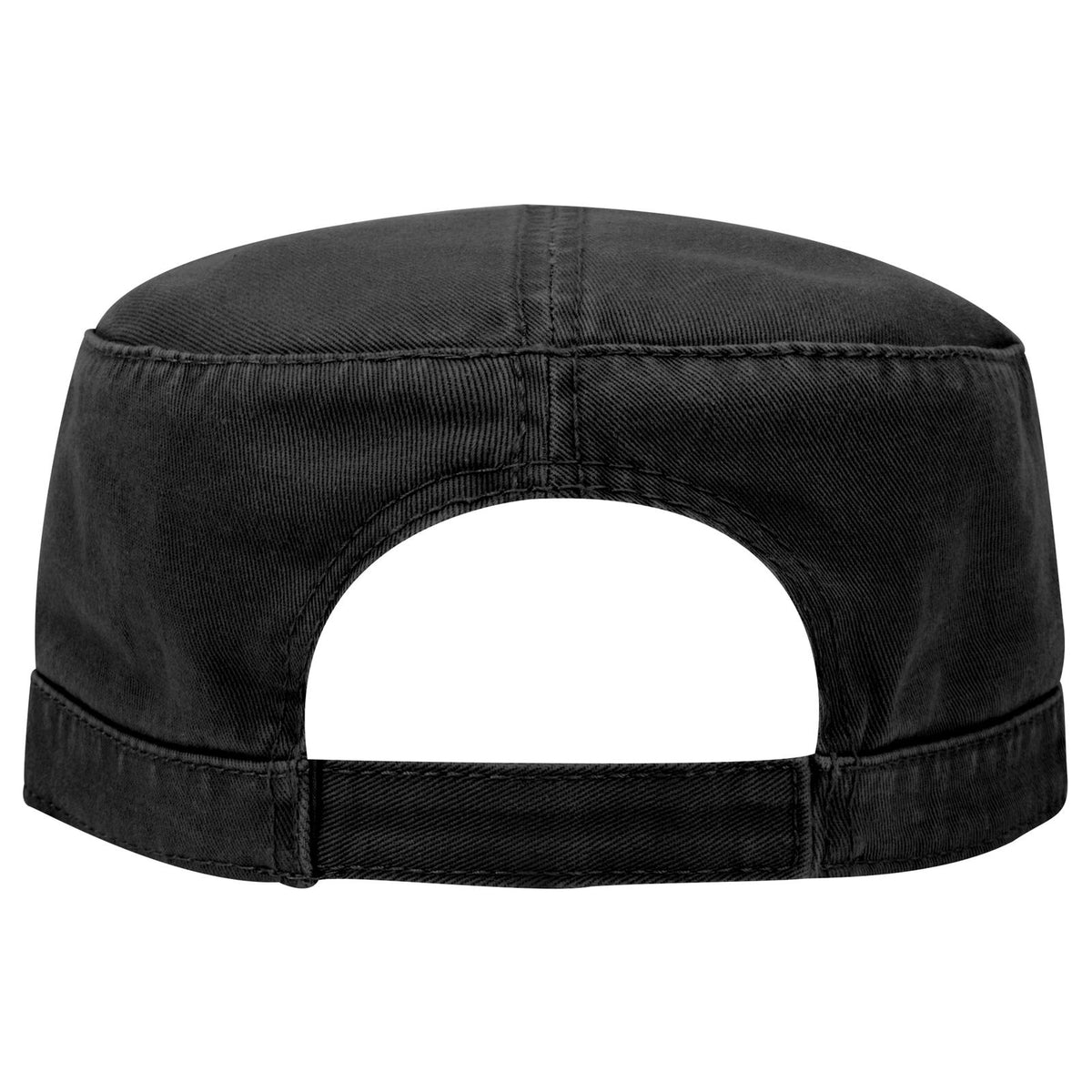 Rear View of 003 - Black OTTO CAP Military Hat