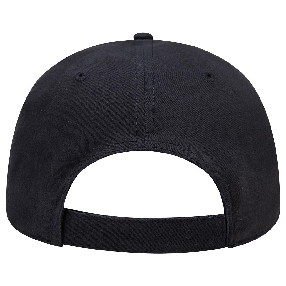 Rear View of 003 - Black OTTO CAP "OTTO COMFY FIT" 6 Panel Low Profile Baseball Cap