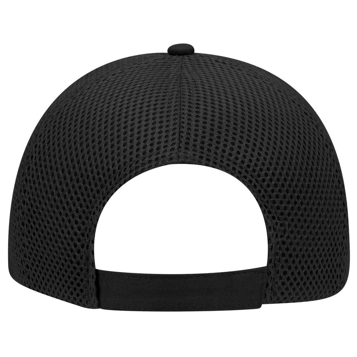 Rear View of 003 - Black OTTO CAP "OTTO COMFY FIT" 6 Panel Low Profile Baseball Cap