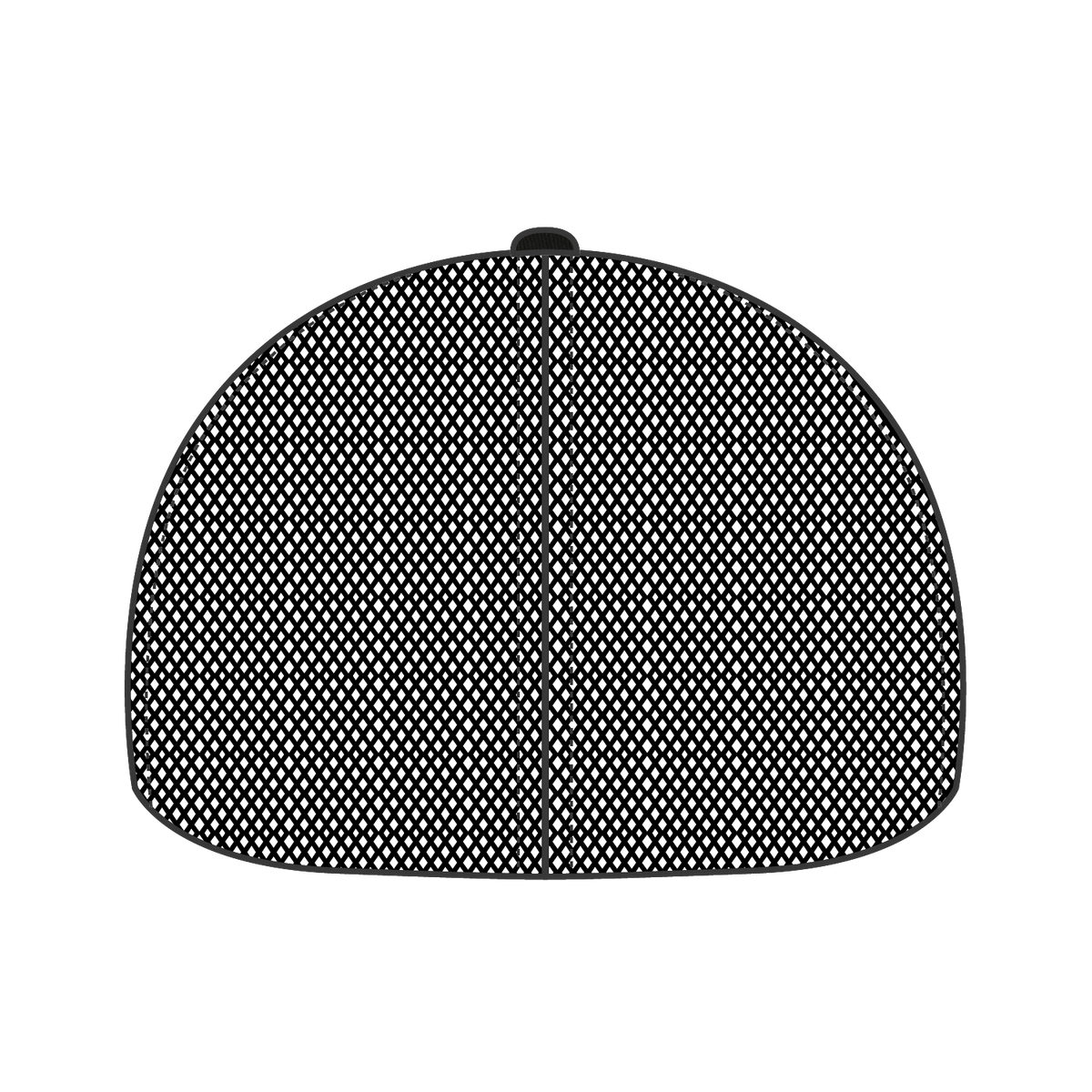 Rear View of 003 - Black OTTO CAP "OTTO FLEX" Fitted 6 Panel Low Profile Baseball Cap