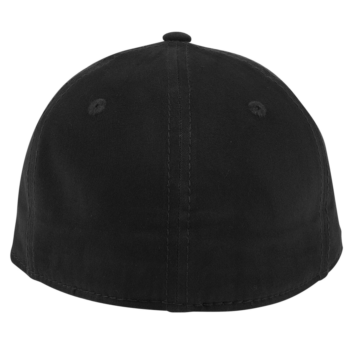 Rear View of 003 - Black OTTO CAP "OTTO FLEX" Fitted 6 Panel Low Profile Baseball Cap