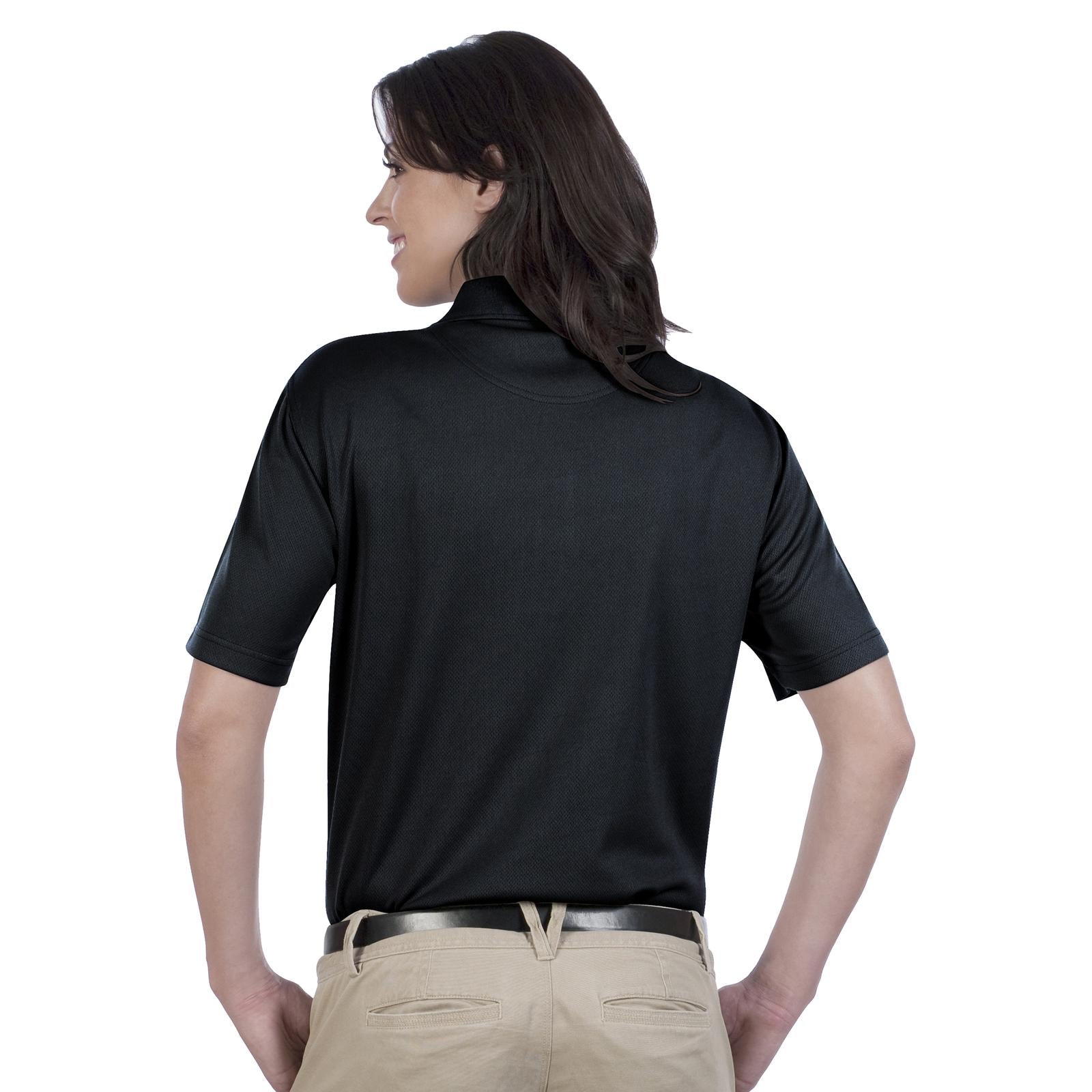 Front View of 003 - Black OTTO Ladies' Performance Sport Shirt