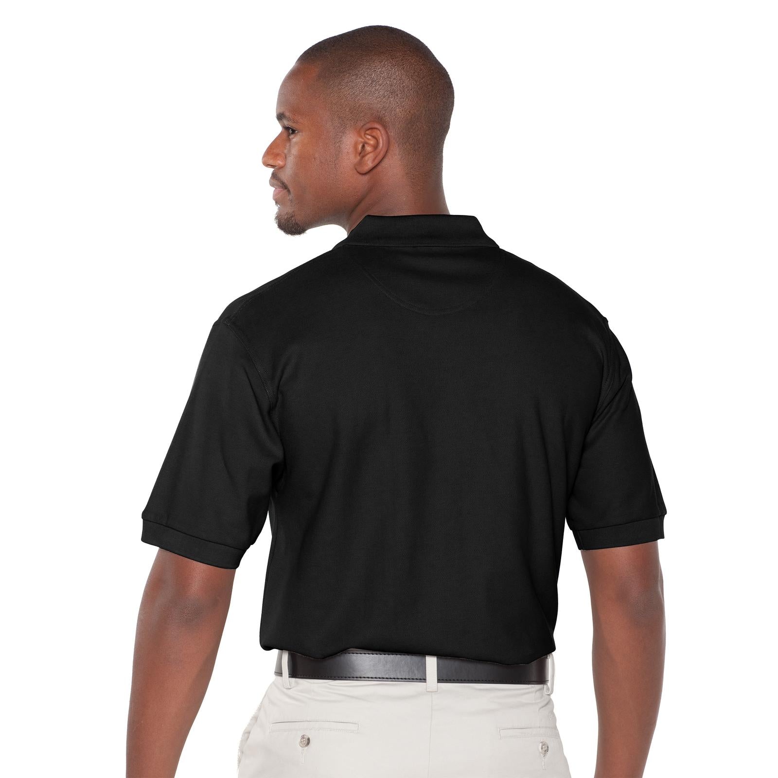 Front View of 003 - Black OTTO Men's Premium Sport Shirt