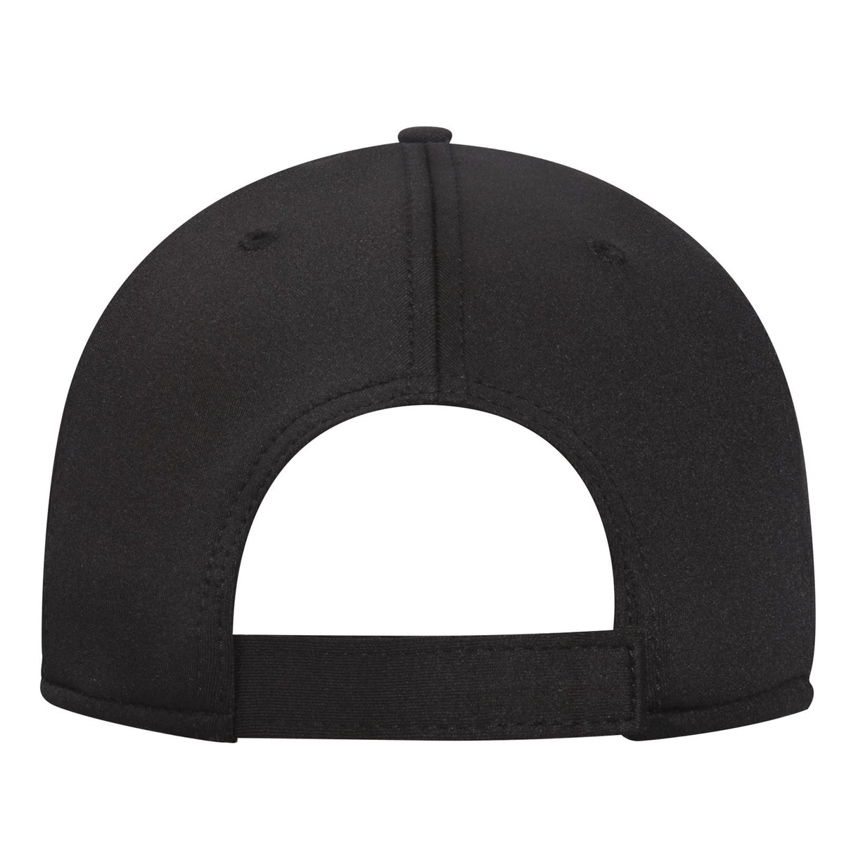 Rear View of 003A - Black OTTO CAP "OTTO COMFY FIT" 6 Panel Low Profile Baseball Cap