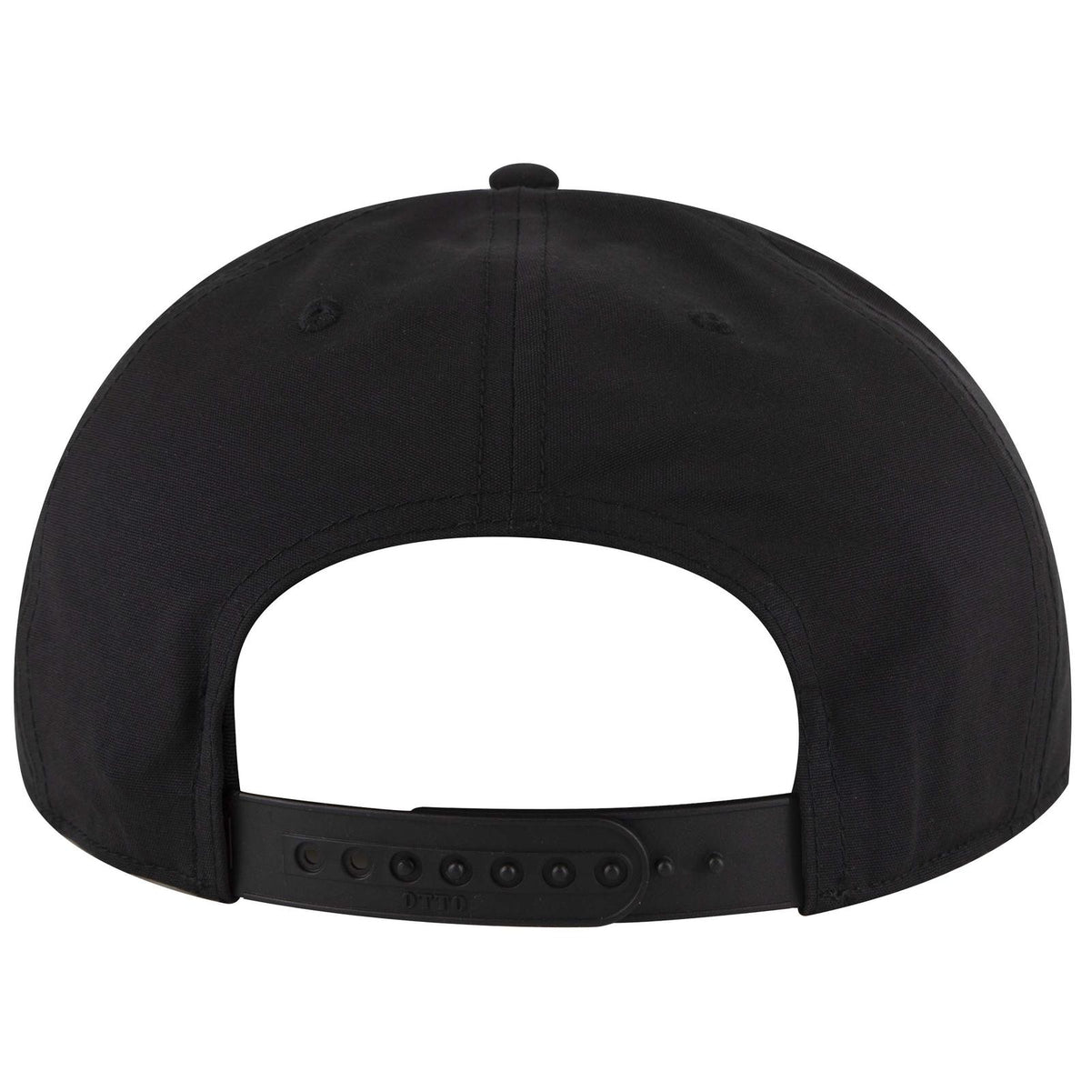 Rear View of 003C - Black OTTO CAP "OTTO SNAP" 6 Panel Pro Style Snapback Hat