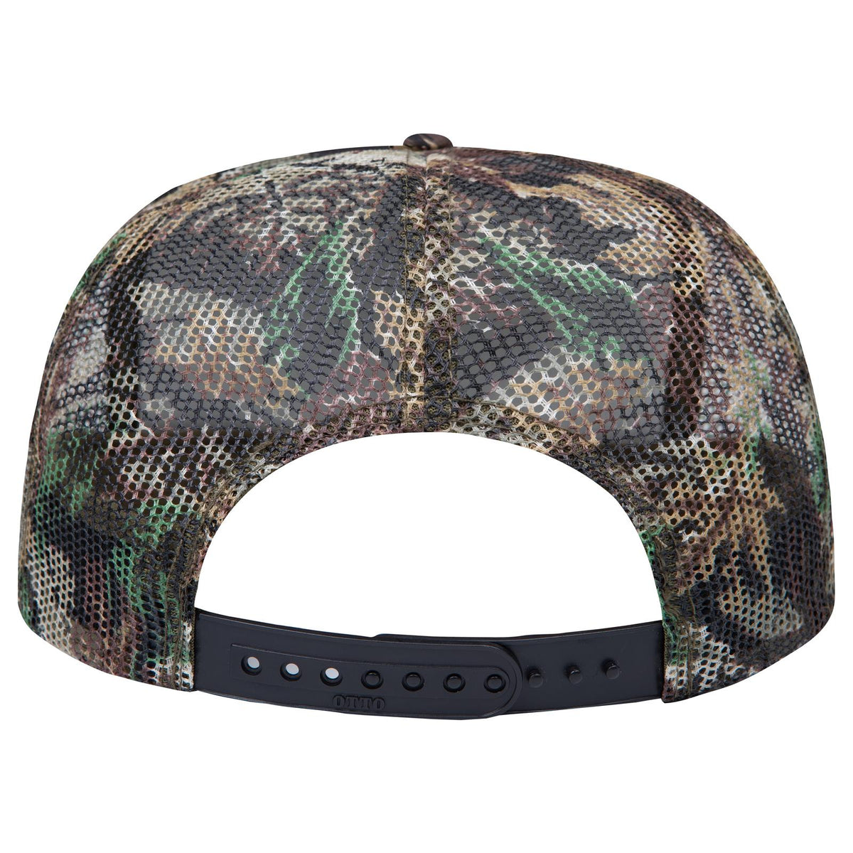 Rear View of 003CPA OTTO CAP "OTTO SNAP" 5 Panel High Crown Mesh Back Trucker Snapback Hat