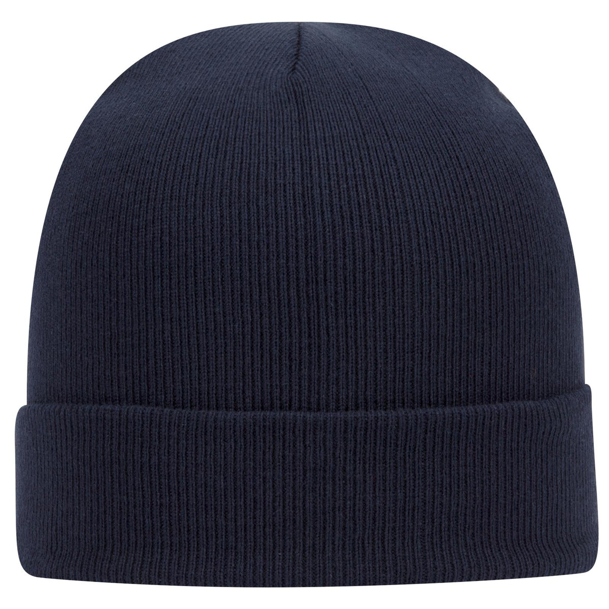 Rear View of 004 - Navy OTTO CAP 12" Classic Knit Beanie w/ Cuff