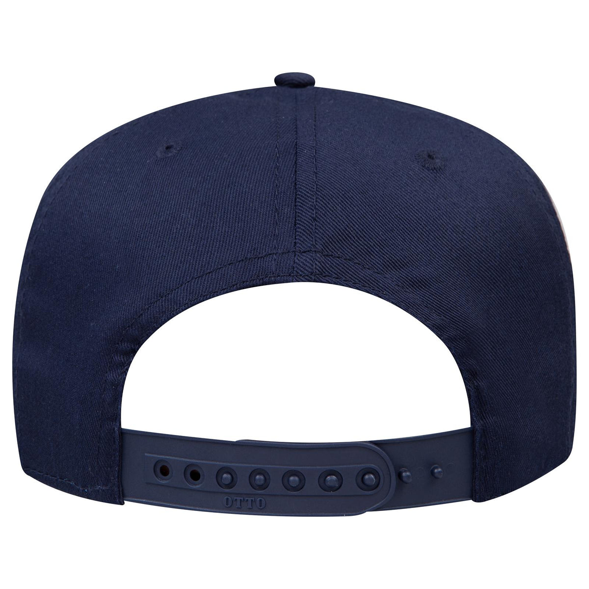 Rear View of 004 - Navy OTTO CAP 5 Panel Mid Profile Baseball Cap