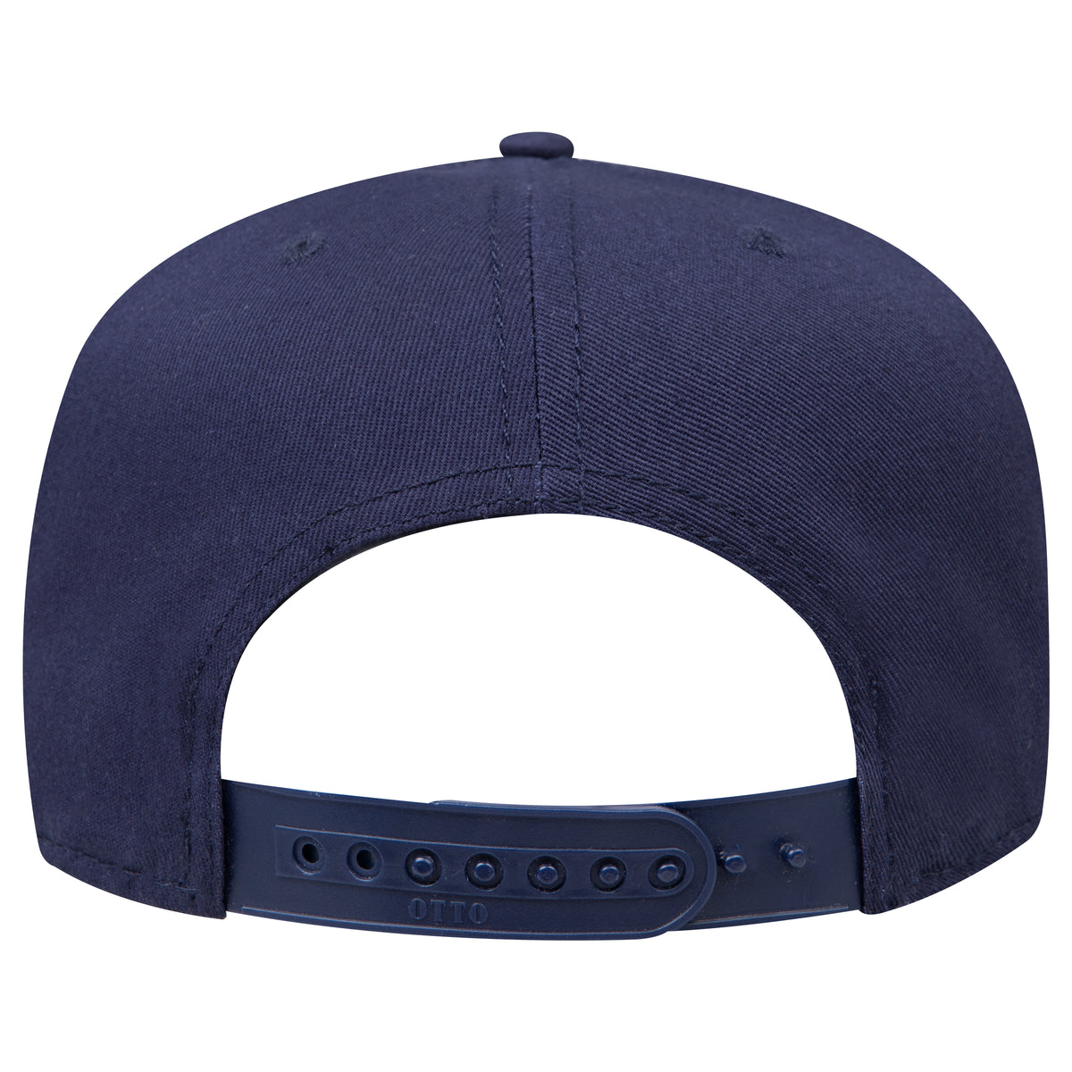 Rear View of 004 - Navy OTTO CAP 5 Panel Mid Profile Baseball Cap