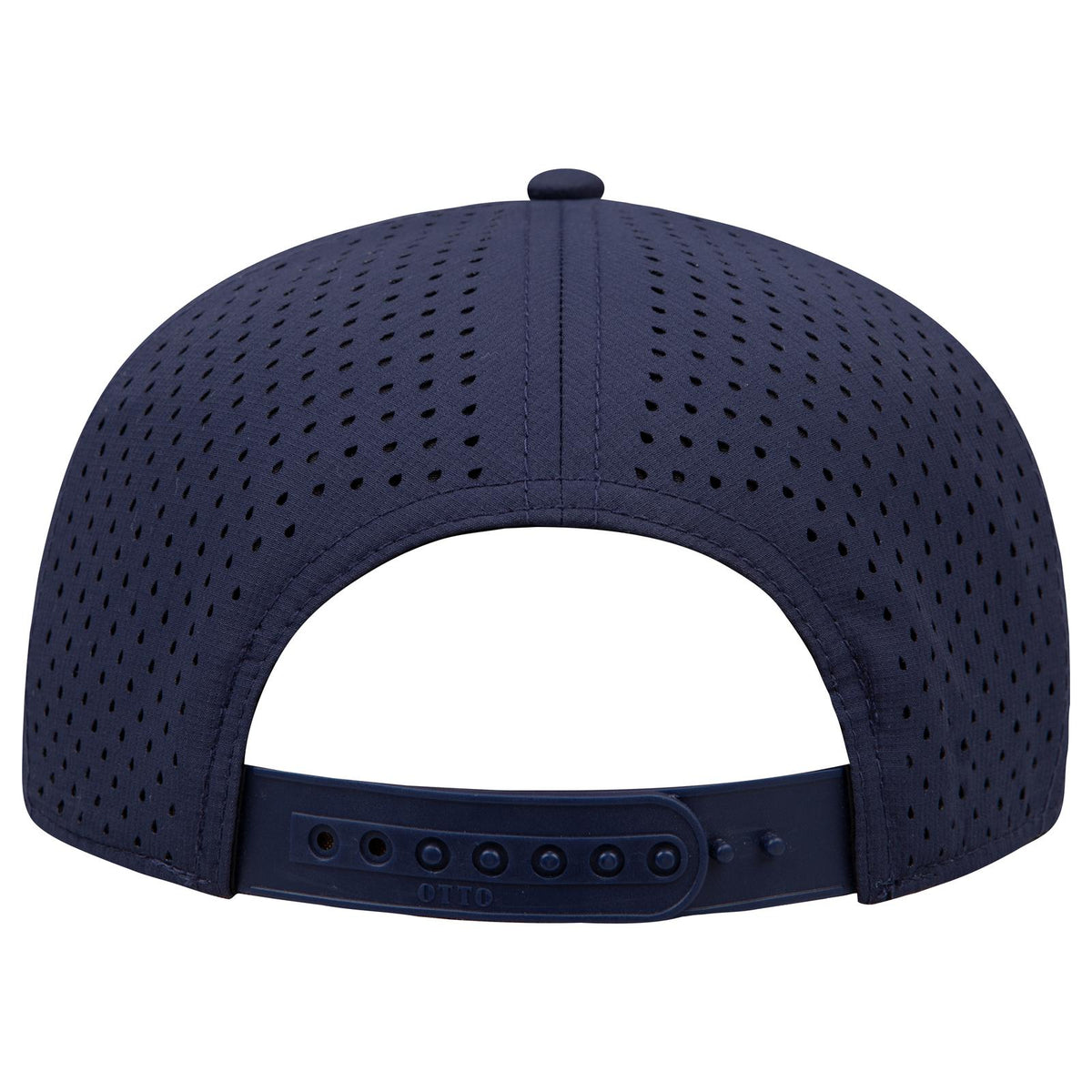 Rear View of 004 - Navy OTTO CAP 5 Panel Mid Profile Baseball Cap