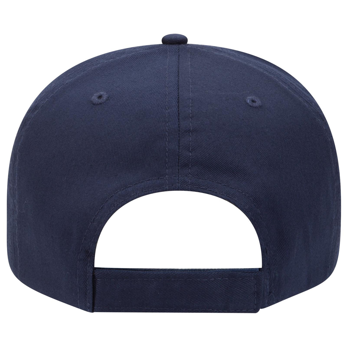 Rear View of 004 - Navy OTTO CAP 5 Panel Mid Profile Baseball Cap