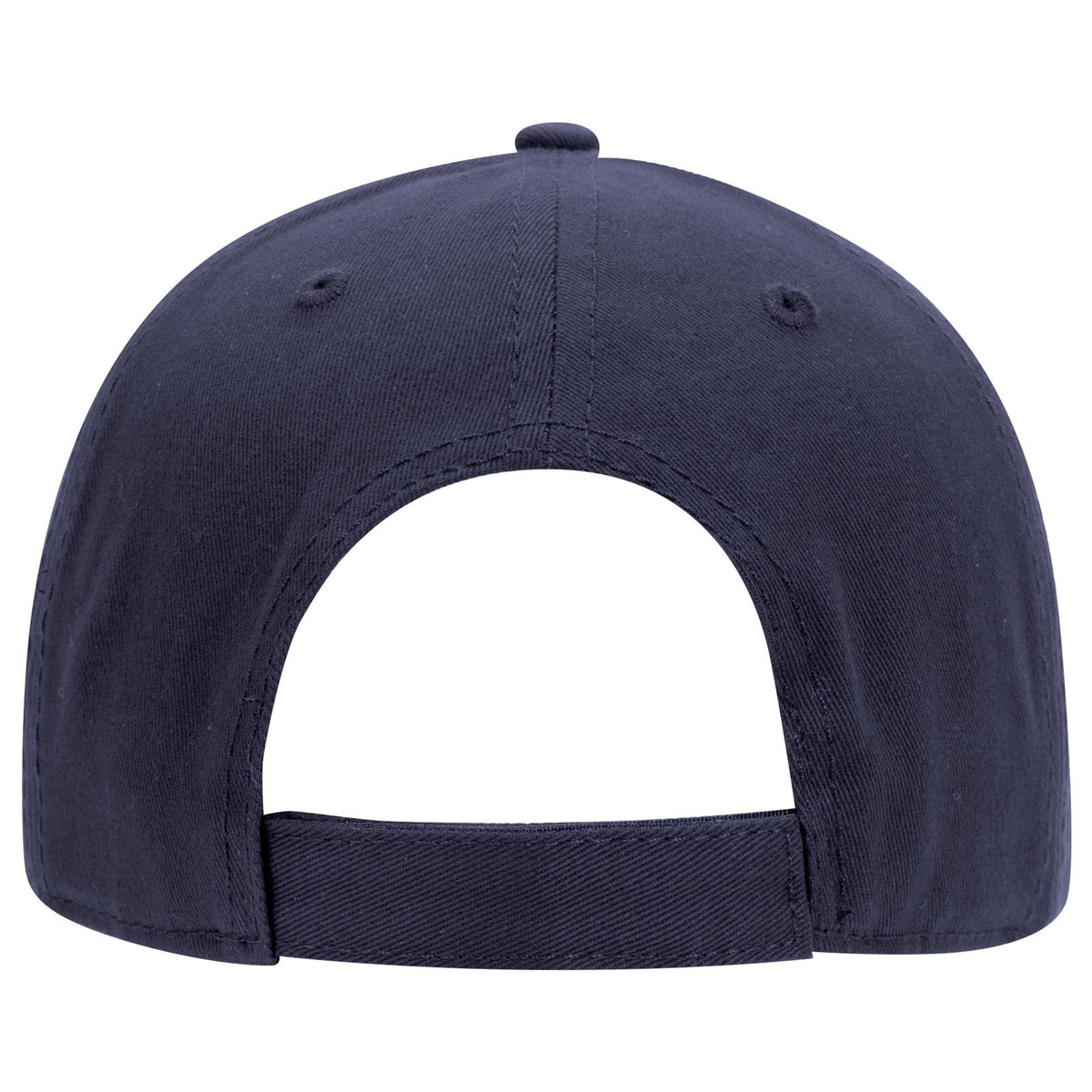 Rear View of 004 - Navy OTTO CAP 6 Panel Low Profile Baseball Cap
