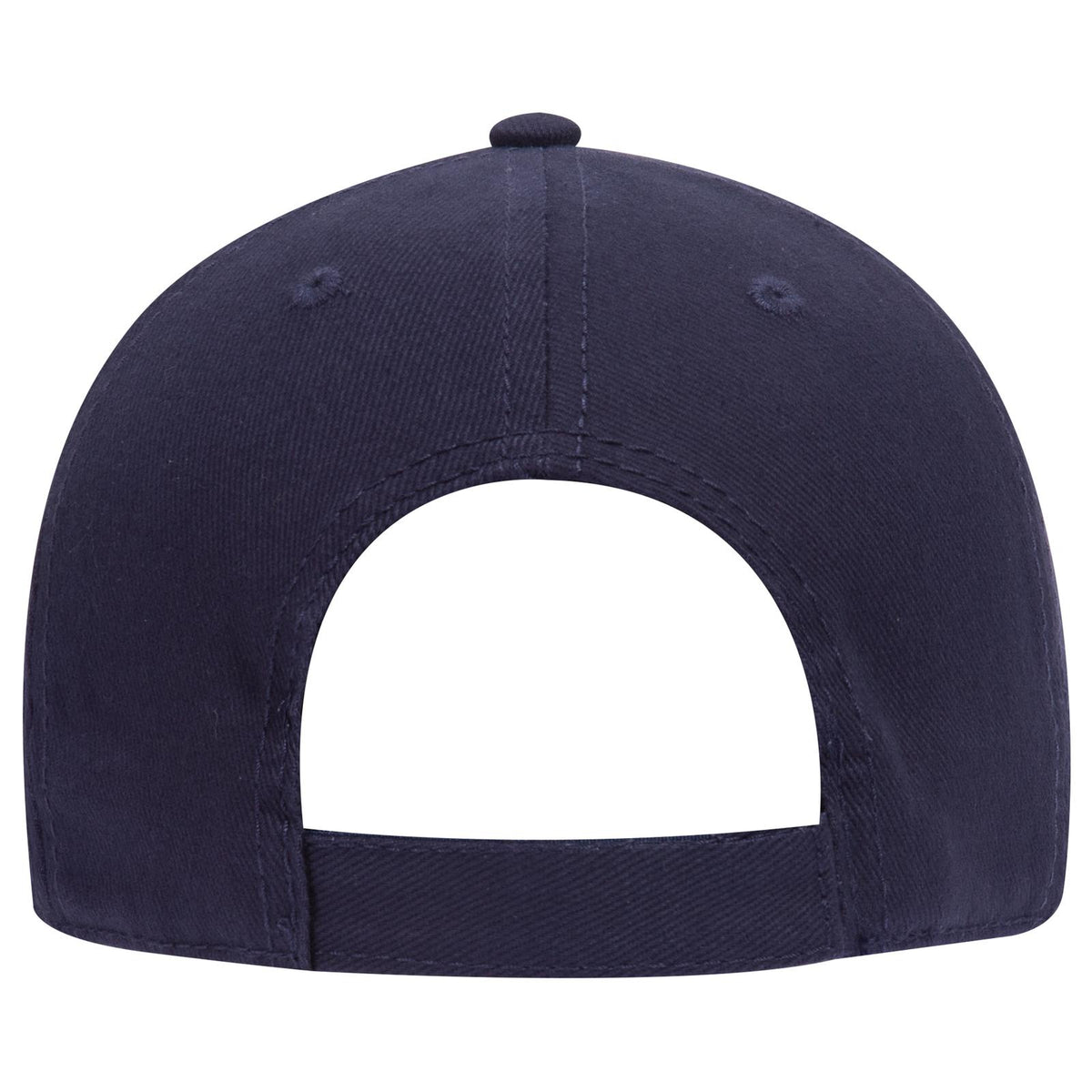 Rear View of 004 - Navy OTTO CAP 6 Panel Low Profile Baseball Cap