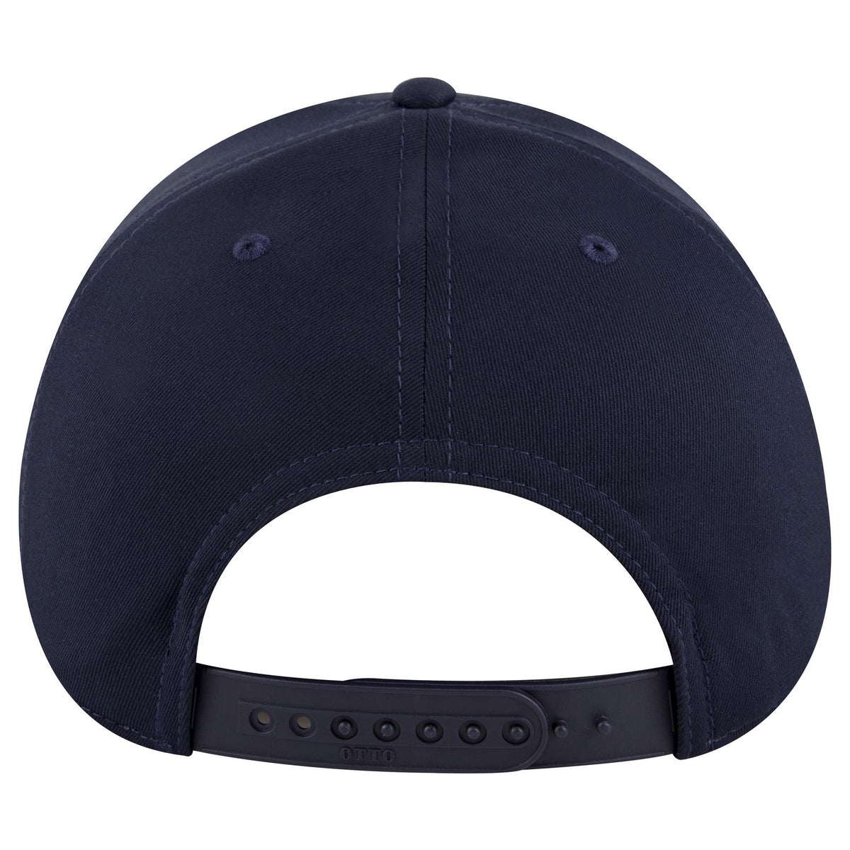 Rear View of 004 - Navy OTTO CAP 6 Panel Low Profile Baseball Cap