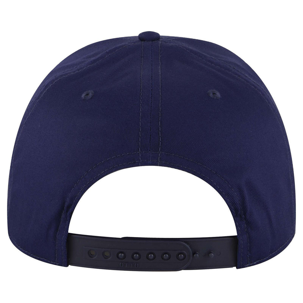 Rear View of 004 - Navy OTTO CAP 6 Panel Low Profile Baseball Cap