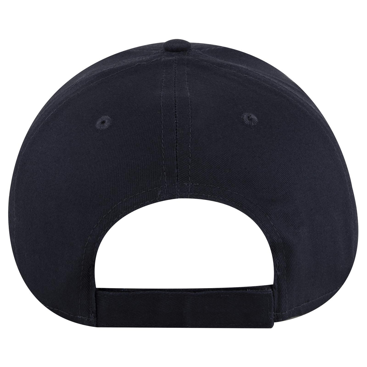 Rear View of 004 - Navy OTTO CAP 6 Panel Low Profile Baseball Cap