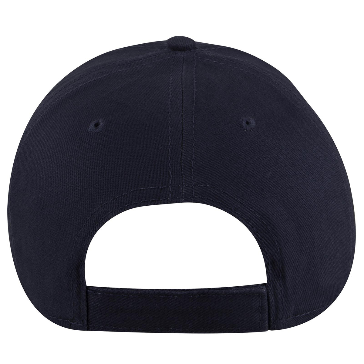 Rear View of 004 - Navy OTTO CAP 6 Panel Low Profile Baseball Cap
