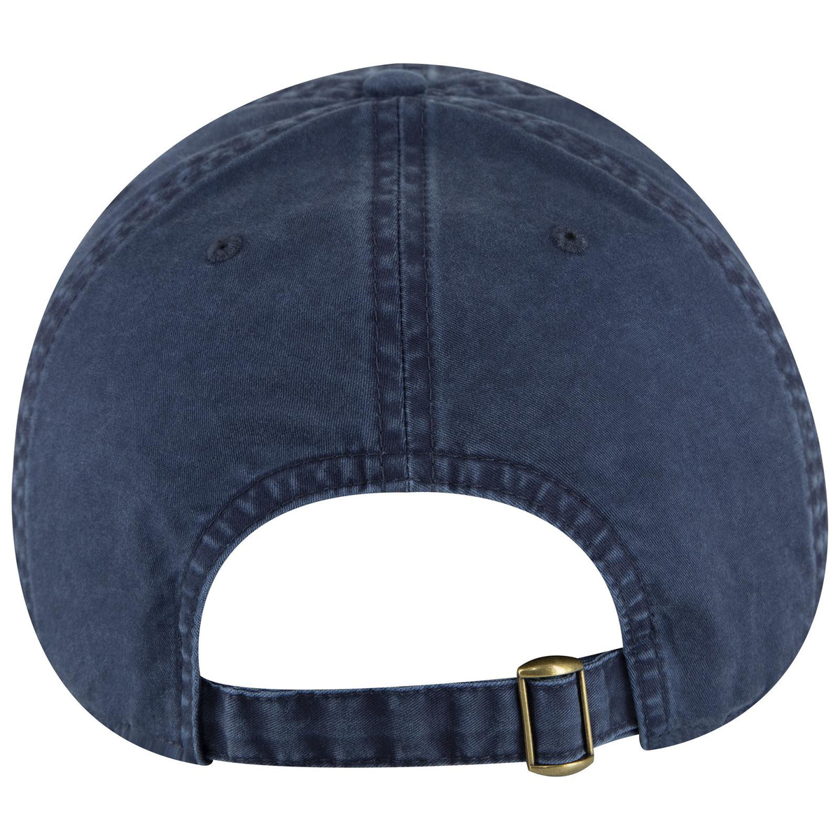 Rear View of 004 - Navy OTTO CAP 6 Panel Low Profile Dad Hat