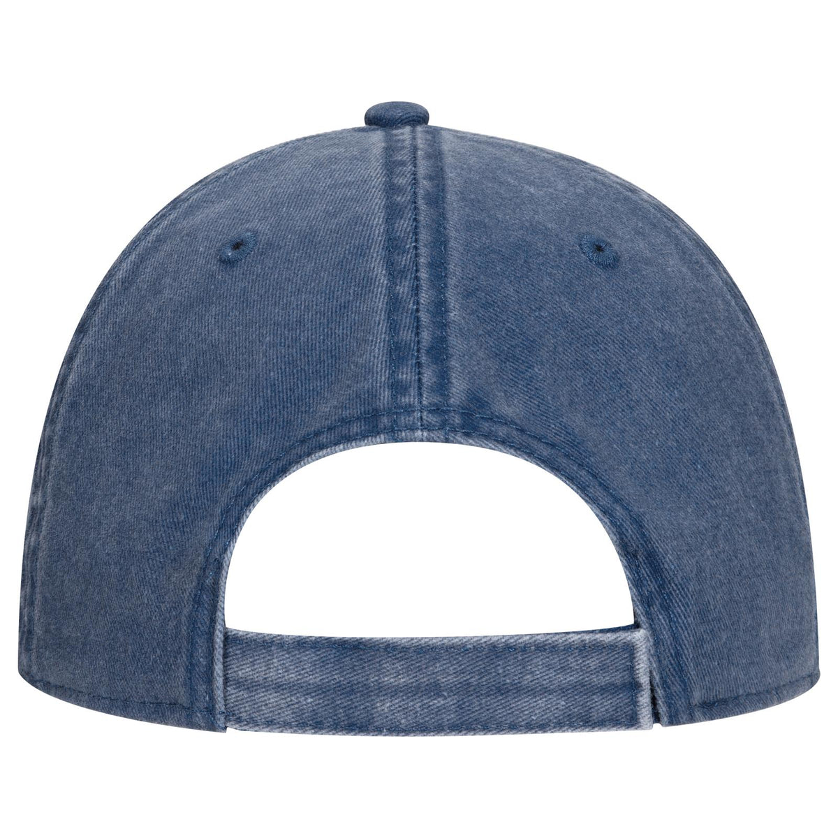 Rear View of 004 - Navy OTTO CAP 6 Panel Low Profile Dad Hat
