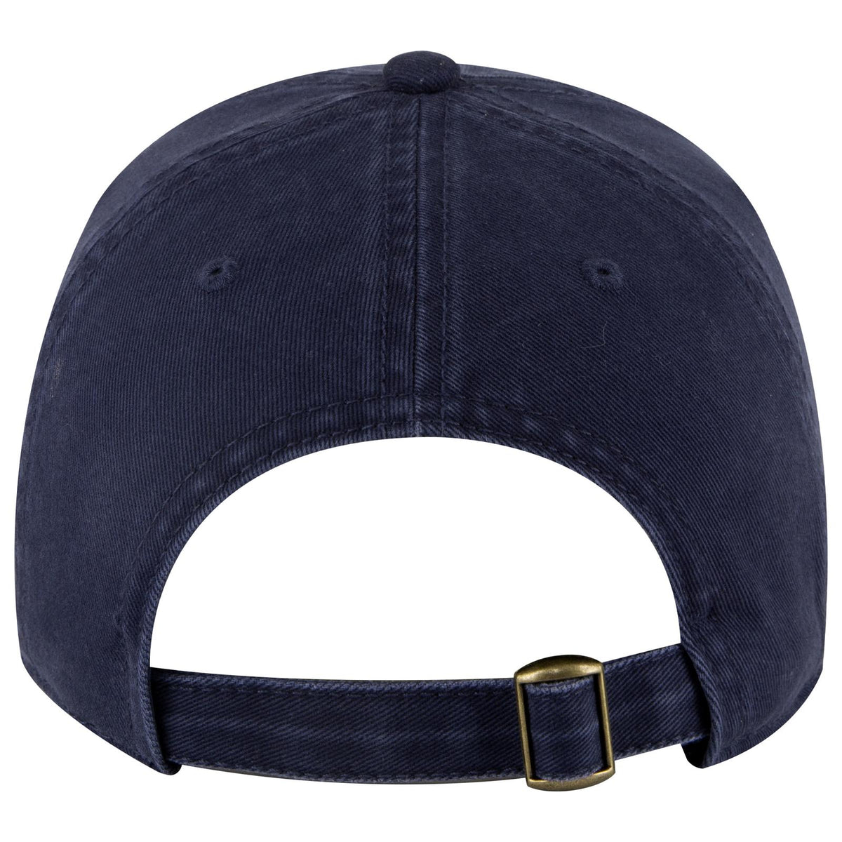 Rear View of 004 - Navy OTTO CAP 6 Panel Low Profile Dad Hat