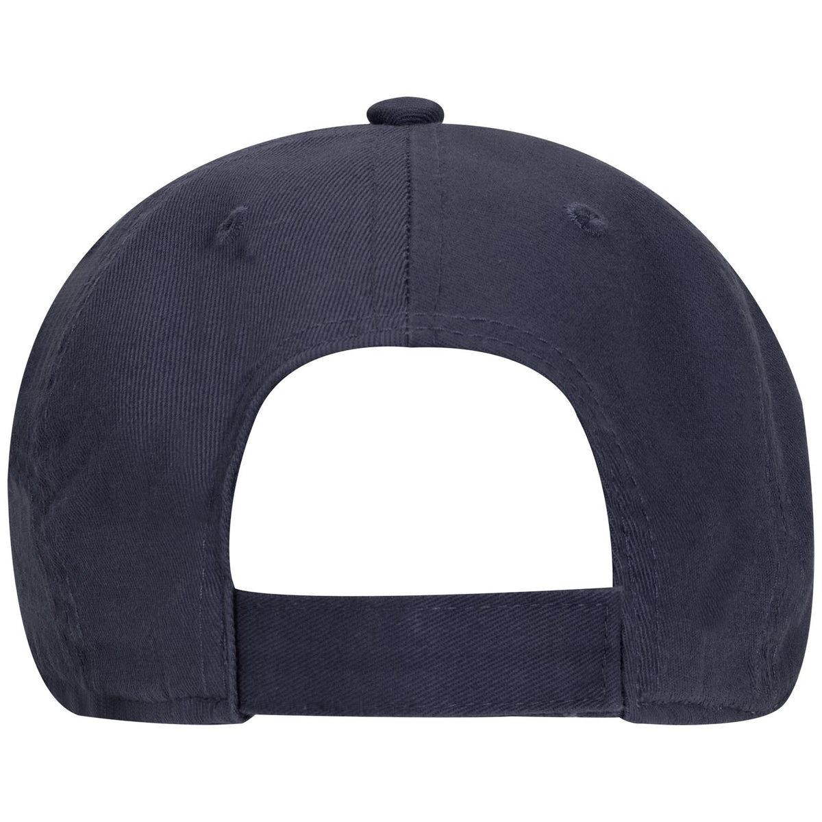 Rear View of 004 - Navy OTTO CAP 6 Panel Low Profile Dad Hat