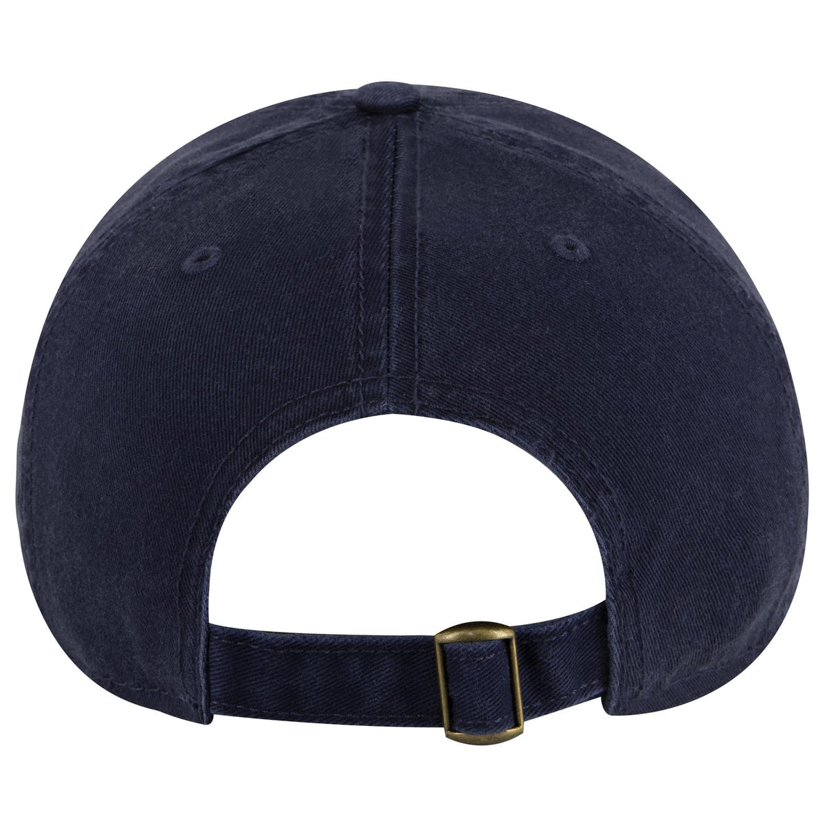 Rear View of 004 - Navy OTTO CAP 6 Panel Low Profile Dad Hat