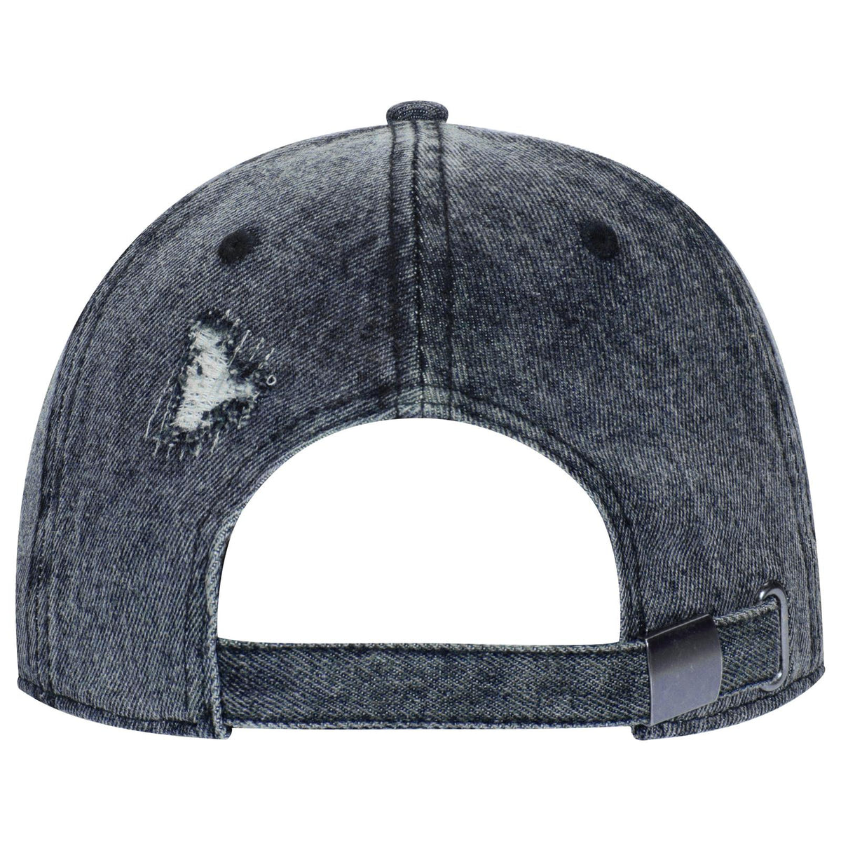 Rear View of 004 - Navy OTTO CAP 6 Panel Low Profile Dad Hat