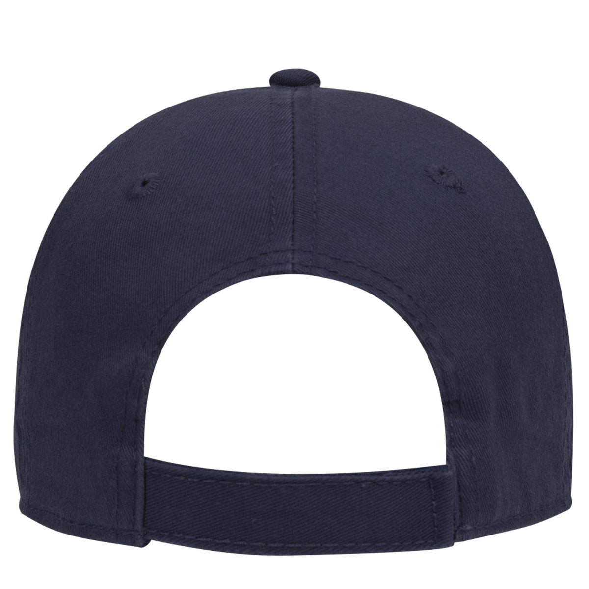 Rear View of 004 - Navy OTTO CAP 6 Panel Low Profile Dad Hat