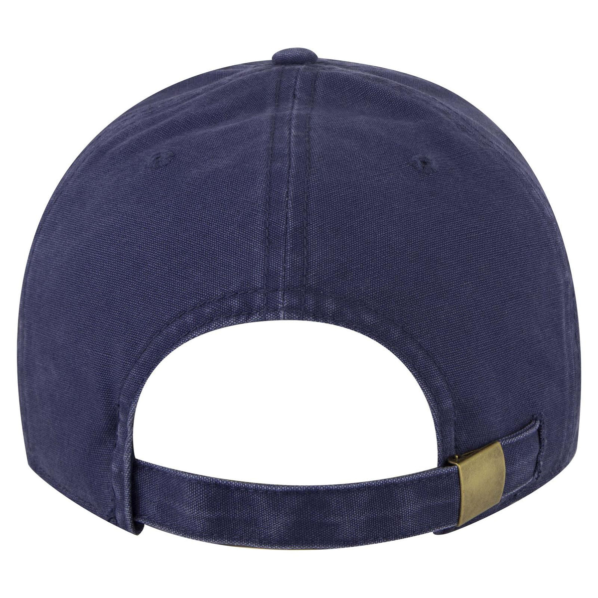 Rear View of 004 - Navy OTTO CAP 6 Panel Low Profile Dad Hat