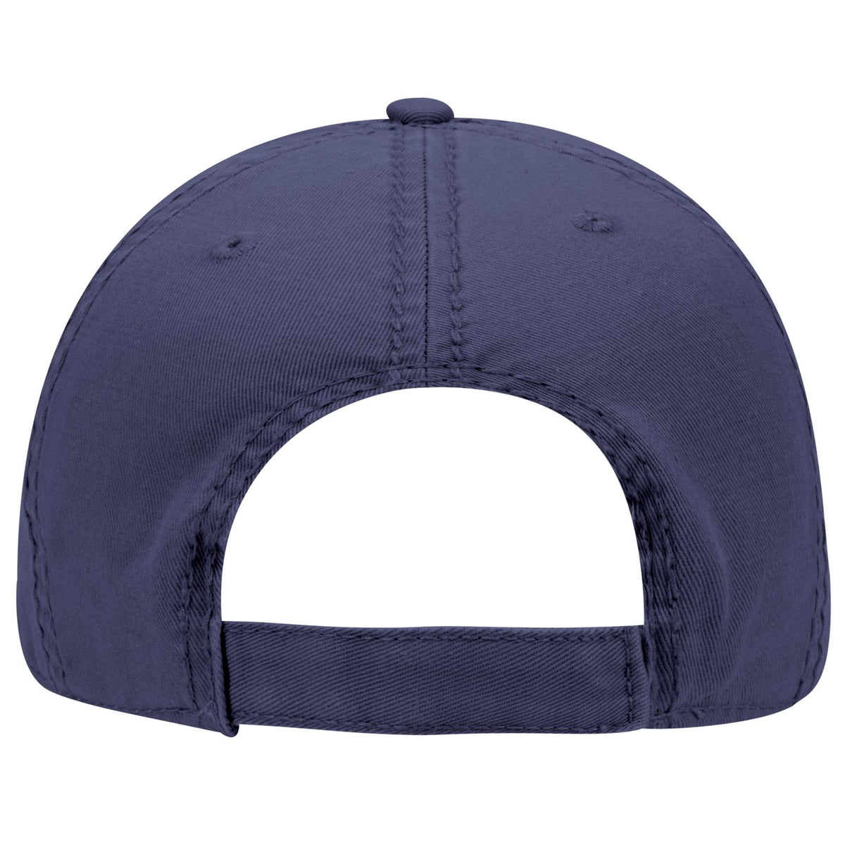 Rear View of 004 - Navy OTTO CAP 6 Panel Low Profile Dad Hat