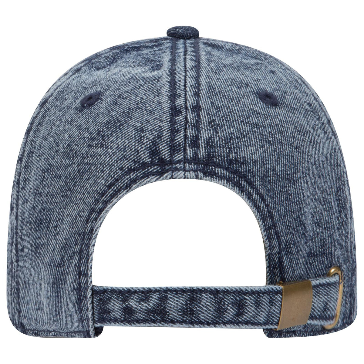 Rear View of 004 - Navy OTTO CAP 6 Panel Low Profile Dad Hat