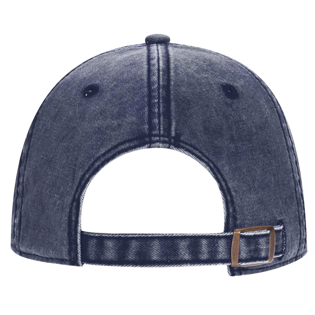 Rear View of 004 - Navy OTTO CAP 6 Panel Low Profile Dad Hat