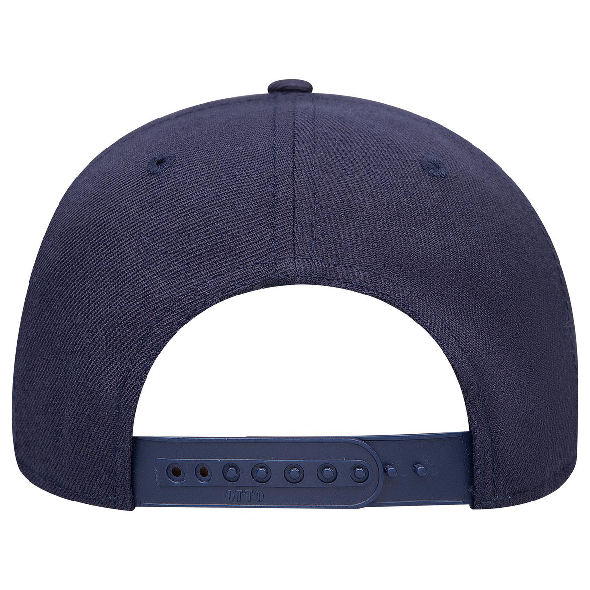 Rear View of 004 - Navy OTTO CAP 6 Panel Mid Profile Baseball Cap