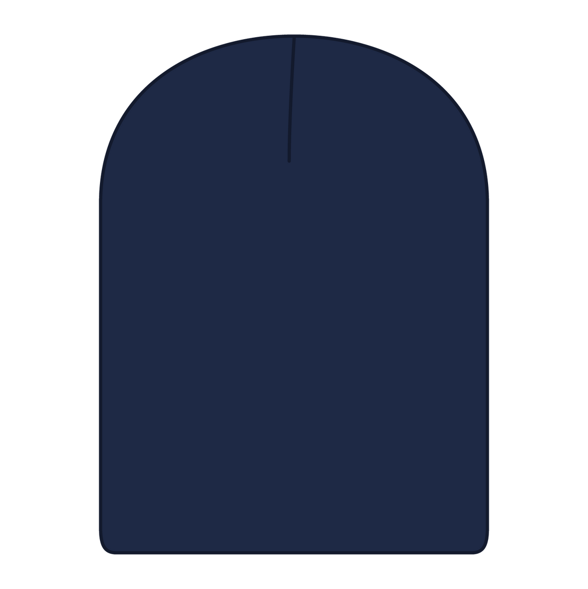 Rear View of 004 - Navy OTTO CAP 9 1/2" Premium Rib Knit Beanie